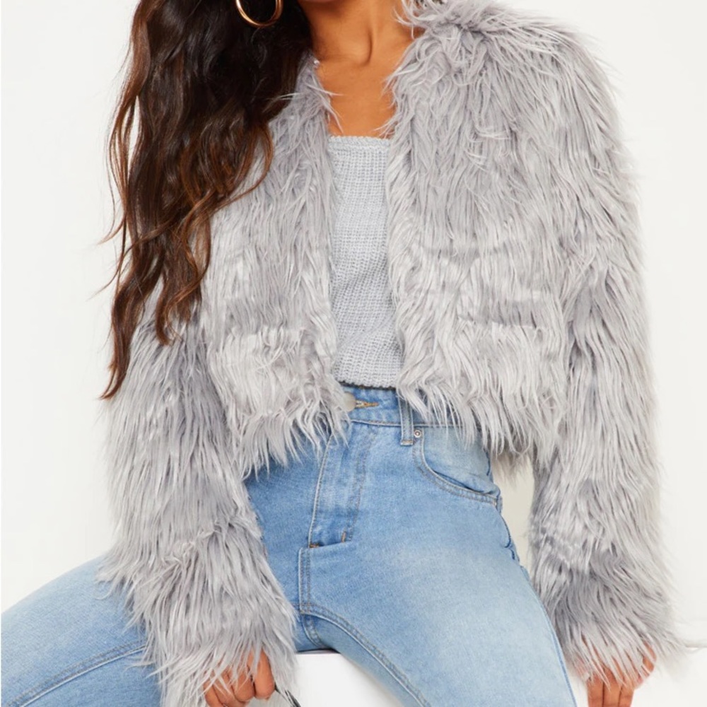 Shaggy Faux Fur Coat